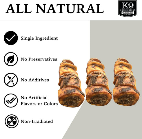 K9 15 3 Pack Connoisseur Beef Marrow Dog Bones for Small Breed Dogs USA Made Natural Long Lasting Single Ingredient