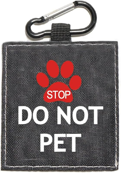 Funny Dog Leash Sleeve Do Not Pet Wrap Alert Hanging ID Patch Tag, Pet Birthday Gift (Do Not Pet2-Tag)