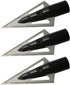 12pcs 135 0.35" 1" 2-Blade, Traditional Wooden Arrow Specific Hunting Broadheads - Grain, Inner Aperture, Cutting
