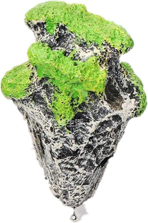 Hewnda Aquarium Decor - Floating Moss Rock Resin Stone, Small Aquarium Rock for Fish Tank Decor