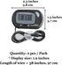 SunGrow Digital Betta Thermometer for Tropical Aquarium Fish, Black Color, 4 Suction Cups and 2 Batteries Included, 2