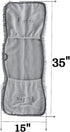 Absorbent Dog Towel, Microfiber Quick Drying Towel with Hand Pockets for Medium Large Dogs, 35 x 15 inches