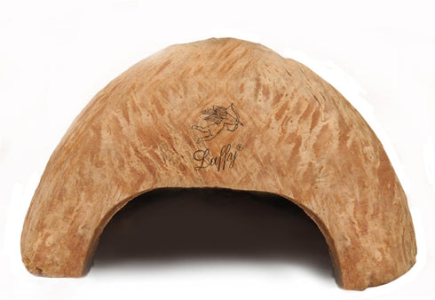 SunGrow Coconut Aquarium Shrimp Cave, Small Fish Tank Decorations, Comfortable Shelter for Crustaceans