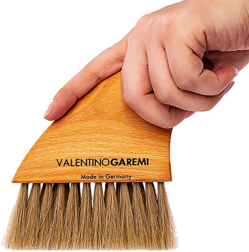 Valentino Garemi Sand Beach Cleaning Brush - Body Skin Feet Sand Remove, Genuine Soft Horse Hair, Made in Germany