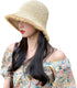 Women's Floppy Cloche Straw Hat, Wide Brim Straw Bucket Hat for Sun Protection UPF 50+