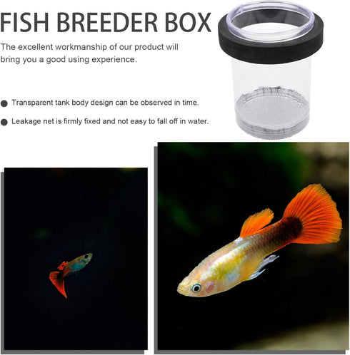 Ipetboom 1pc Aquarium Box - Baby Fish Separator Box, Floating Hatching Incubator for Betta Fish