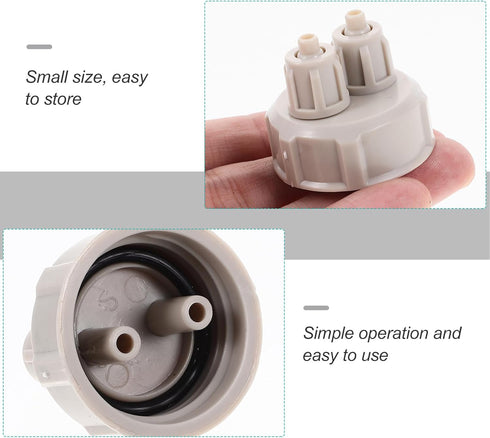 BESPORTBLE 2Pcs DIY Quick Bottle Cap Air Diffuser Generator Parts, Multitools Aquarium Accessories for Fish Tank