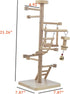 Set UANLANT Bird Playground Parrots Play Stand Parakeets Play Gyms Toy Birdcage Stand Perch Table Top Activity Center