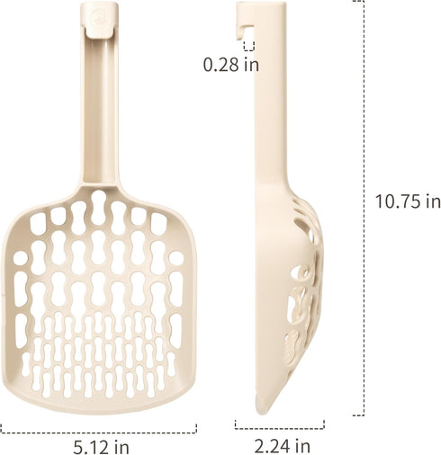 Lady N - Infinity Cat Litter Scoop, Easy Sifting with 8-Shaped Hole Design, Durable ABS Plastic