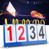 PVC Waterproof Scoreboard, 3-Digit 4-Digit Tabletop Score for Volleyball Basketball Table Tennis