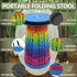 JAEMEYEM Collapsible Stool Upgraded, Folding Telescoping Foldable Camping Stool, Sturdy, Portable Telescopic Compact
