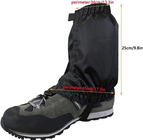 Waterproof Anti-Tear Leg Gaiters, Outdoor Hiking, Walking, Climbing, Hunting, Snow Legging Gaiters for Protection