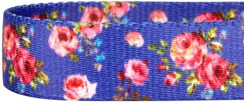 Blueberry Pet Large Martingale Safety Training Dog Collar, Irish Blue, Heavy Duty Adjustable, Rose Print