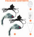 FYNIGO 2 Pcs Self Play Hanging Door Cat Mouse Toys for Bored Indoor Adult Cats Kitten,Interactive Cat Mice Toys for Hunting Exercising Eliminating Boredom, for All Breeds