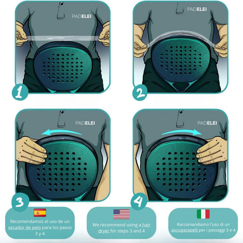 Padel Frame Protector, Padel Racket Protector (2-Pack), Padel Accessories, Easy to Replace, Designed and Made in Spain,