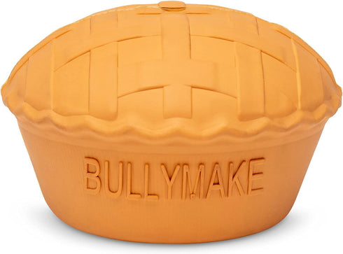 BULLYMAKE Pie Rubber Chew Toy for Dogs - Made in USA - Durable Treat Stuffing Toy