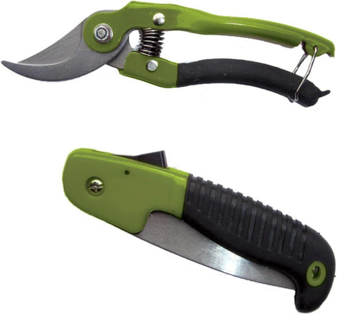 HME Hunter's Combo Pack - 5" Mini Folding Saw & Heavy-Duty Bypass Shears for Camping, Backpacking, Hiking, Hunting by HME