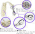 PHYSKOW Hammer Hammer Rope Dart Meteor Exercise Ball Rubber Meteor Chinese Kungfu Traditional Martial Arts Soft