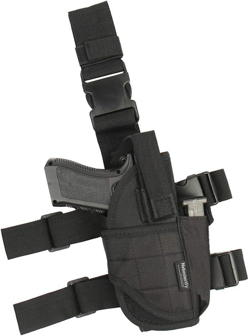 Right Handed Tactical Drop Leg Holster, Pistol Gun Holster Leg Harness