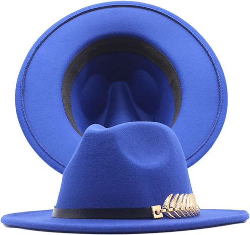 YOLAI Womens Men British Bowler Hat Panama Church Hats Wedding Party Sun Hat Sunscreen Bucket Hats with Belts