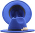 YOLAI Womens Men British Bowler Hat Panama Church Hats Wedding Party Sun Hat Sunscreen Bucket Hats with Belts