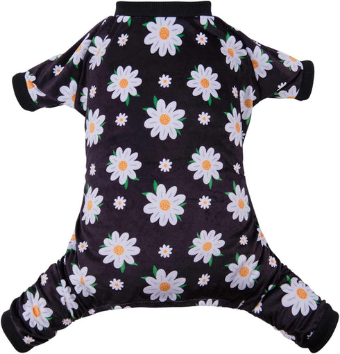 CuteBone Daisy Dog Pajamas, Soft Puppy Pjs for Small Dogs P221XS