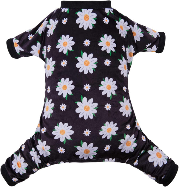CuteBone Daisy Dog Pajamas, Soft Puppy Pjs for Small Dogs P221XS