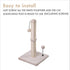Premium Cat Scratching Post Kitten Scratcher Sisal with Hanging Ball 22in for Kittens (Beige)