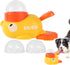 Nuytghr 8.66x5.51x4.33inches Interactive Food Dispenser for Cats, Automatic Cartoon Feeder, Duck-Shaped Cat Feeder