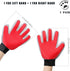 Marchul Pet Grooming Gloves, Cat Dog Hair Remover Glove Brush, 1 Pair for Long & Short Hair, Horse Grooming