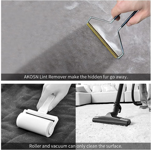 Simplified Pet Hair & Fur Remover, Efficient Tool for Removing Cat and Dog Hairs from Furniture