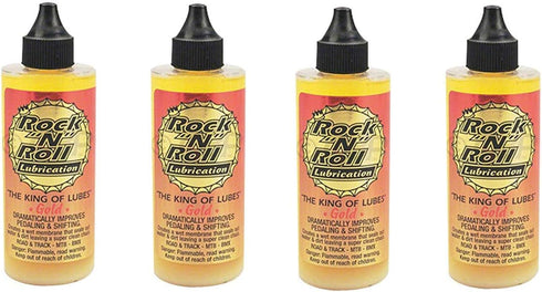 ROCK N ROLL IT! WASOTO 135816 Gold Chain Lubricant, 4-Ounce (4-Pack).
