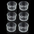 6 Pcs Glass Reptile Feeding Bowl, Food Basin Tray Container, Water Dish Cup for Small Reptiles