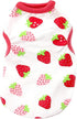 Small Dog Shirt - Cute Puppy Cat T Shirt Clothes - Soft Cotton Sleeveless Tee for Small Dogs Cats Summer Vest (Red