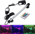 GreenSun LED Aquarium Light, Fish Tank Light with Remote Control, IP68 Waterproof Strip Bar Light, RGB Color Changing