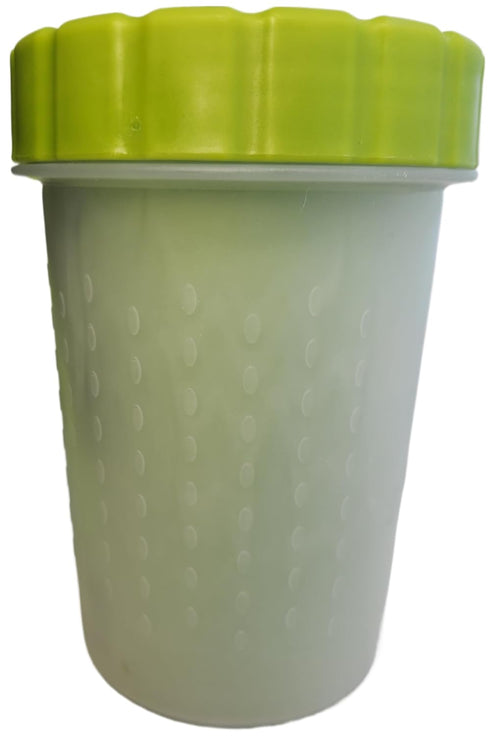 Dog Paw Cleaner - 2 In 1 Portable Silicone Pet Cleaning Brush for Dogs with Muddy Paws, Dog Foot Cleaner Large Green