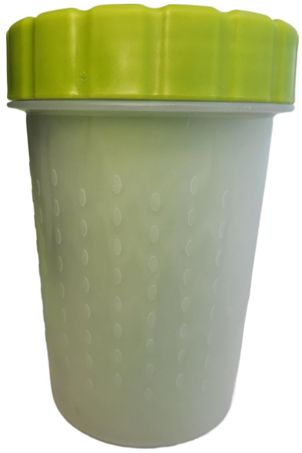 Dog Paw Cleaner - 2 In 1 Portable Silicone Pet Cleaning Brush for Dogs with Muddy Paws, Dog Foot Cleaner Large Green