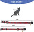 Pet's Company 4 Pack Adjustable Breakaway Cat Collar with Bell, Cute Pattern Collars for Kittens (Pink, 7-11 Inches)