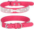 Puppy Collar with Rhinestone Name Plate, Pretty Bow Crystal Glitter Bling Collar for XXS XS Small Medium Pet Girls