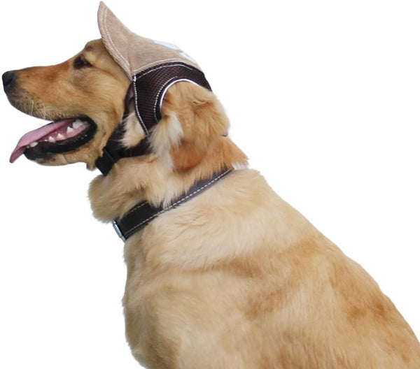 Pet Dog Baseball Cap, Sport Hat for Outdoor Sun Protection, Summer Cap for Small Medium Large Dog (Large, Brown)