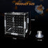 Acrylic Fish Breeding Box, Transparent Isolation Box Hatchery Incubator with Suction Cups for Guppy Shrimp Clownfish