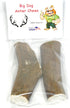 Extra Large 2-Pack Elk Antler Dog Chews, 6 to 10 inches Long for Medium to Large Dogs and Puppies