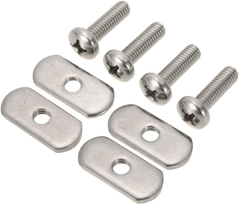 Lixada 4 Stainless Steel Kayak Rail/Track Screws & Track Nuts Hardware Gear Mounting Kit
