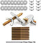 Bird Cage Feeder Stand Accessories, 16 Clamps, 8 Screws, 8 Bolts for Holding Water Food Cups