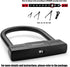 USHAKE Heavy Duty U Lock for Bicycles, Motorcycles, Combination Lock, Anti Theft (Black 14mm Chackle)