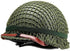 WWII US Army M1 Green Helmet Replica with Net/Canvas Chin Strap for DIY Painting