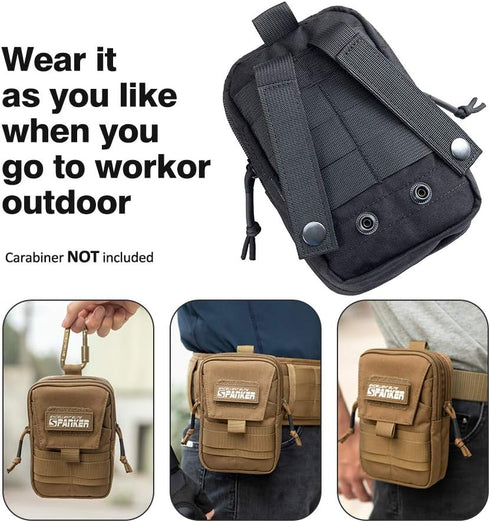 12Pro 12 11ProMax 8Plus 8 7 6 9 S9 EXCELLENT ELITE SPANKER Tactical Molle EDC Pouch Nylon Belt Waist Bag Camping Hiking