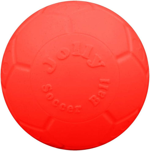 8" Jolly Pets Large Jolly Soccer Ball Floating-Bouncing Dog Toy; Green Apple