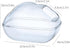 BUCATSTATE Hamster Sand Bath Container, Transparent Dust Bath Kit with Scoop Set for Small Animals (Blue, Medium)