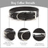 BINGPET Adjustable Leather Dog Collar, Real Split PU Leather, Studded Pet Collar for Small Medium Large Dogs